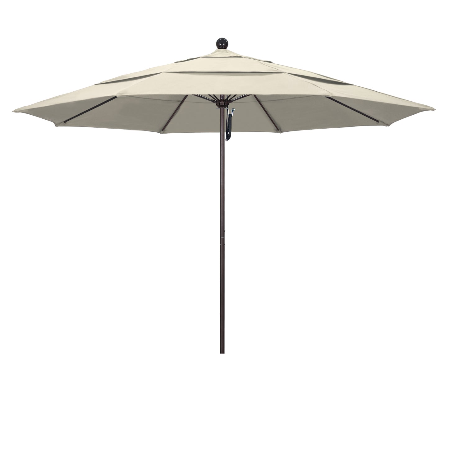 CasaFoyer 11' Commercial-Grade Umbrella | Aluminum Frame | Fiberglass Ribs | Pulley Lift | 3-Year Warranty | Ideal for Residential & Commercial Use