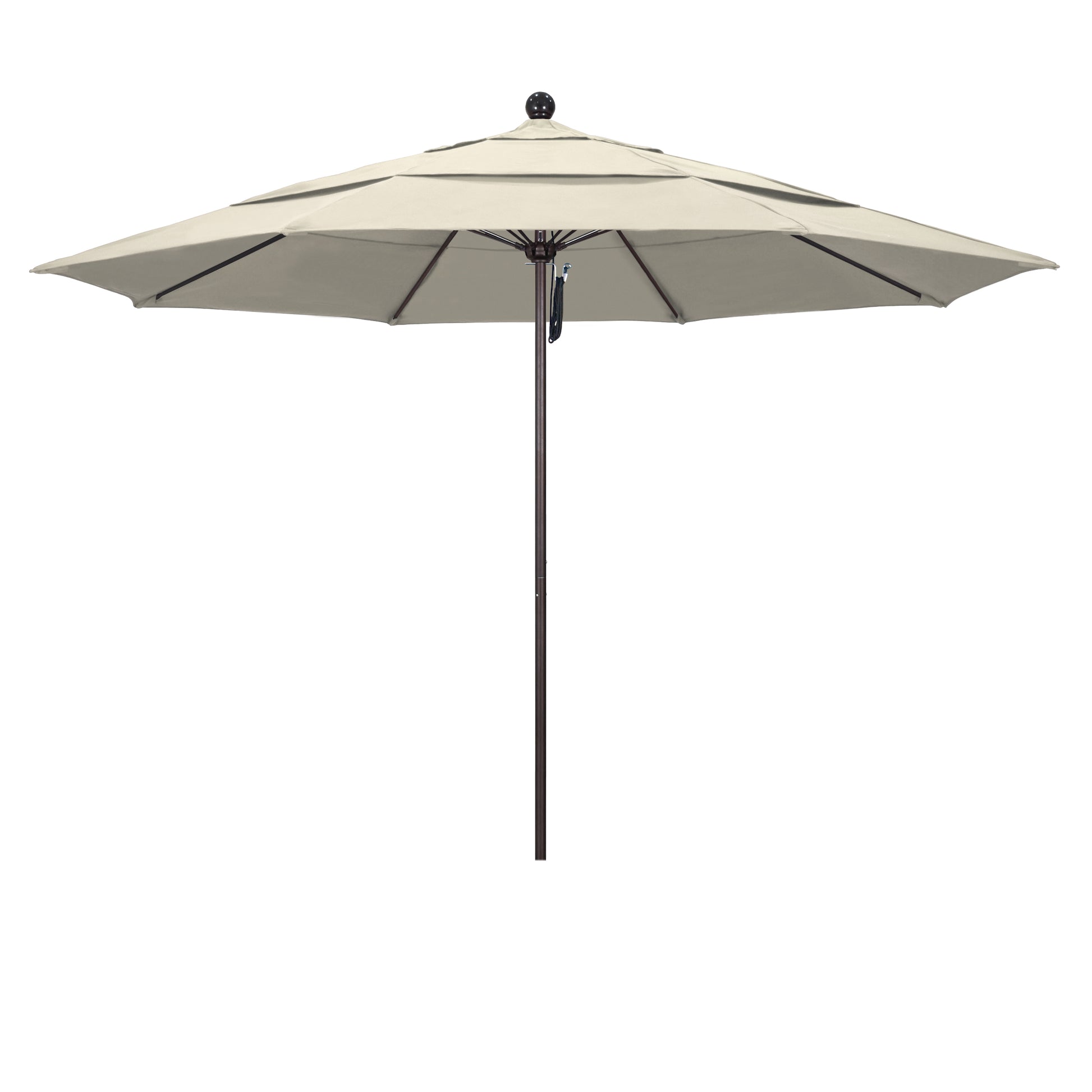 CasaFoyer 11' Commercial-Grade Umbrella | Aluminum Frame | Fiberglass Ribs | Pulley Lift | 3-Year Warranty | Ideal for Residential & Commercial Use
