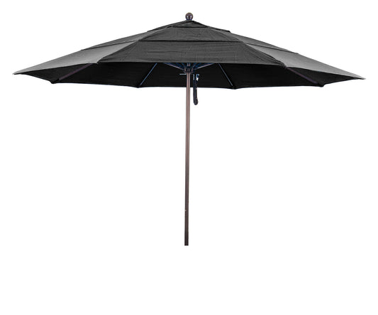 CasaFoyer 11' Commercial Grade Patio Umbrella | Heavy-Duty Construction | Aluminum Frame | Fiberglass Ribs | Pulley Lift System | 3-Year Warranty