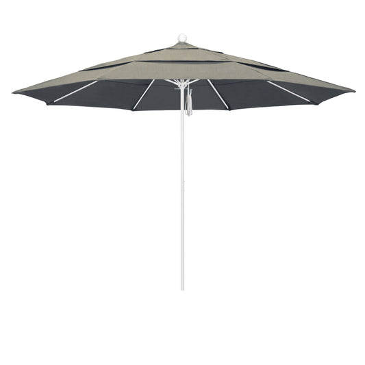 CasaFoyer 11' Commercial Grade Patio Umbrella with Aluminum Frame, Fiberglass Ribs, and Pulley Lift System - Durable and User-Friendly, 3-Year Warranty