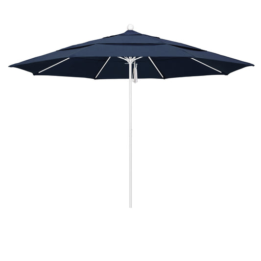 CasaFoyer 11' Commercial Grade Patio Umbrella with Sturdy Aluminum Frame, Fiberglass Ribs, and Pulley Lift System - 3-Year Warranty
