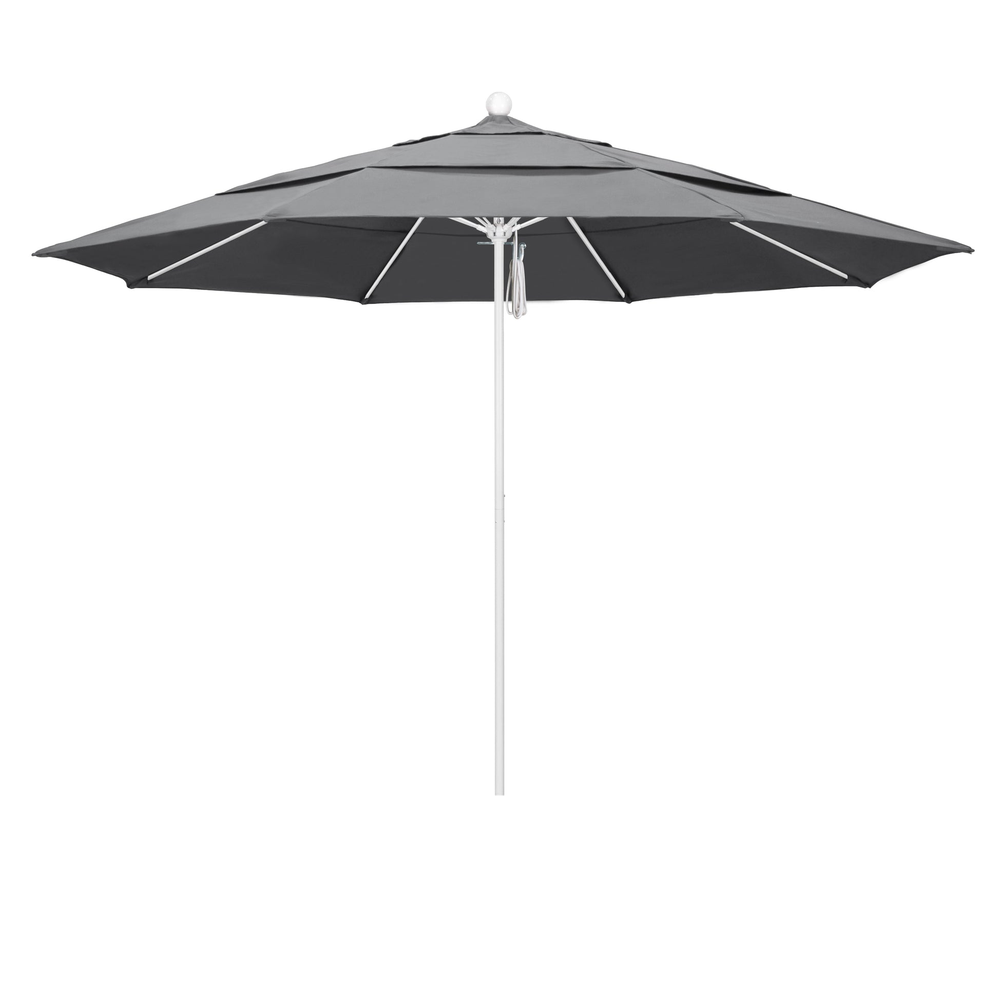 CasaFoyer 11' Commercial-Grade Patio Umbrella | Aluminum Frame | Fiberglass Ribs | Pulley Lift | 3-Year Warranty | Resilient & Convenient