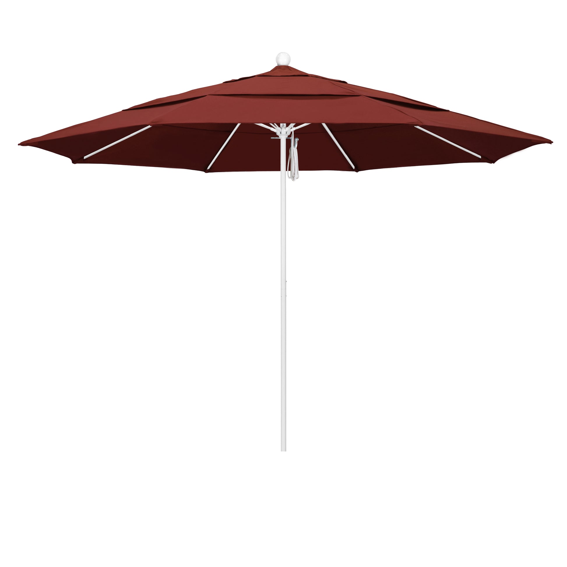 CasaFoyer 11' Commercial Grade Patio Umbrella - Heavy-Duty Construction, Aluminum Frame, Fiberglass Ribs, Pulley Lift System, 3-Year Warranty