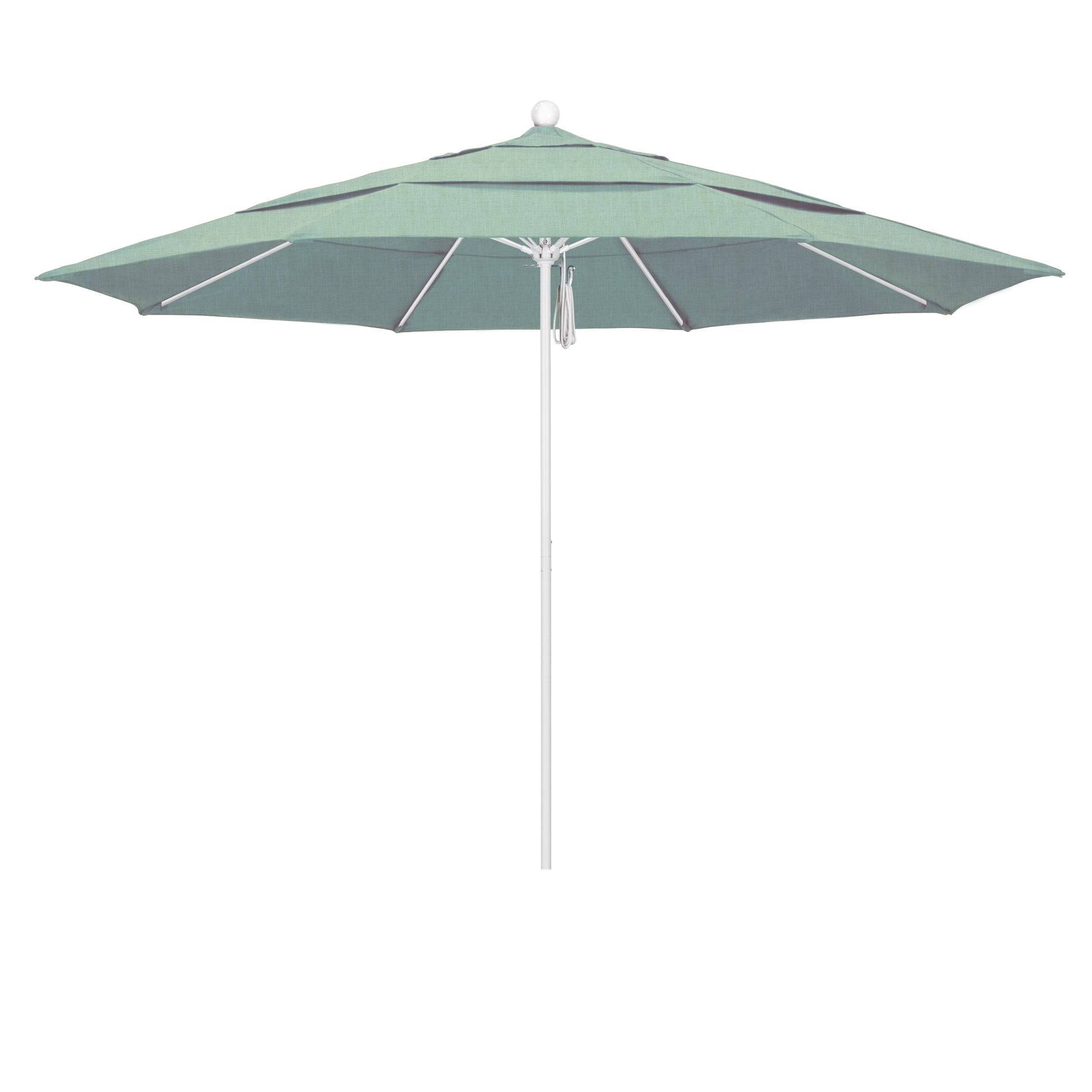 CasaFoyer 11' Commercial Grade Patio Umbrella with Aluminum Frame, Fiberglass Ribs, and Pulley Lift System - Durable and Reliable - 3-Year Warranty