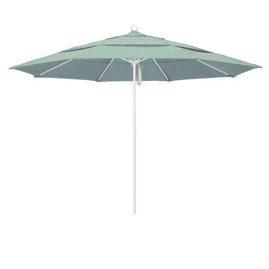 CasaFoyer 11' Commercial Grade Patio Umbrella with Aluminum Frame, Fiberglass Ribs, and Pulley Lift System - Durable and Reliable - 3-Year Warranty
