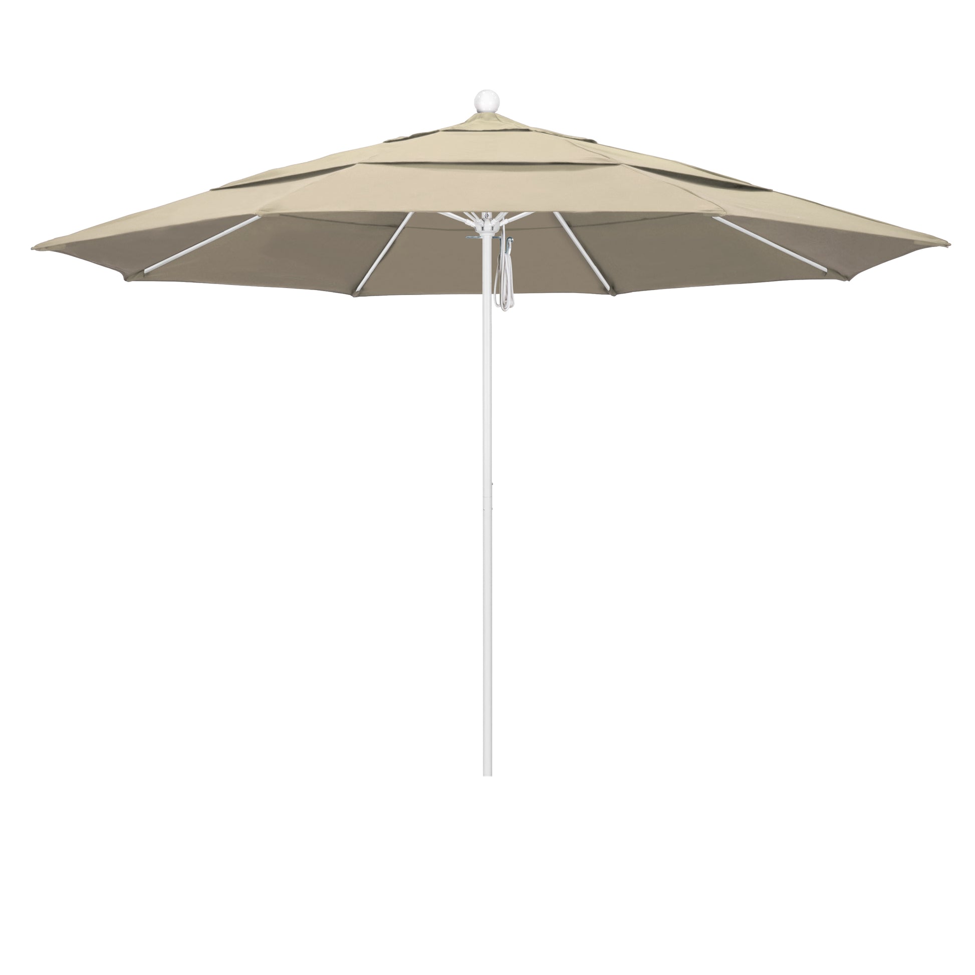 CasaFoyer 11' Commercial Grade Umbrella with Sturdy Aluminum Frame, Fiberglass Ribs, and 3-Year Warranty - Easy to Use Pulley Lift System.