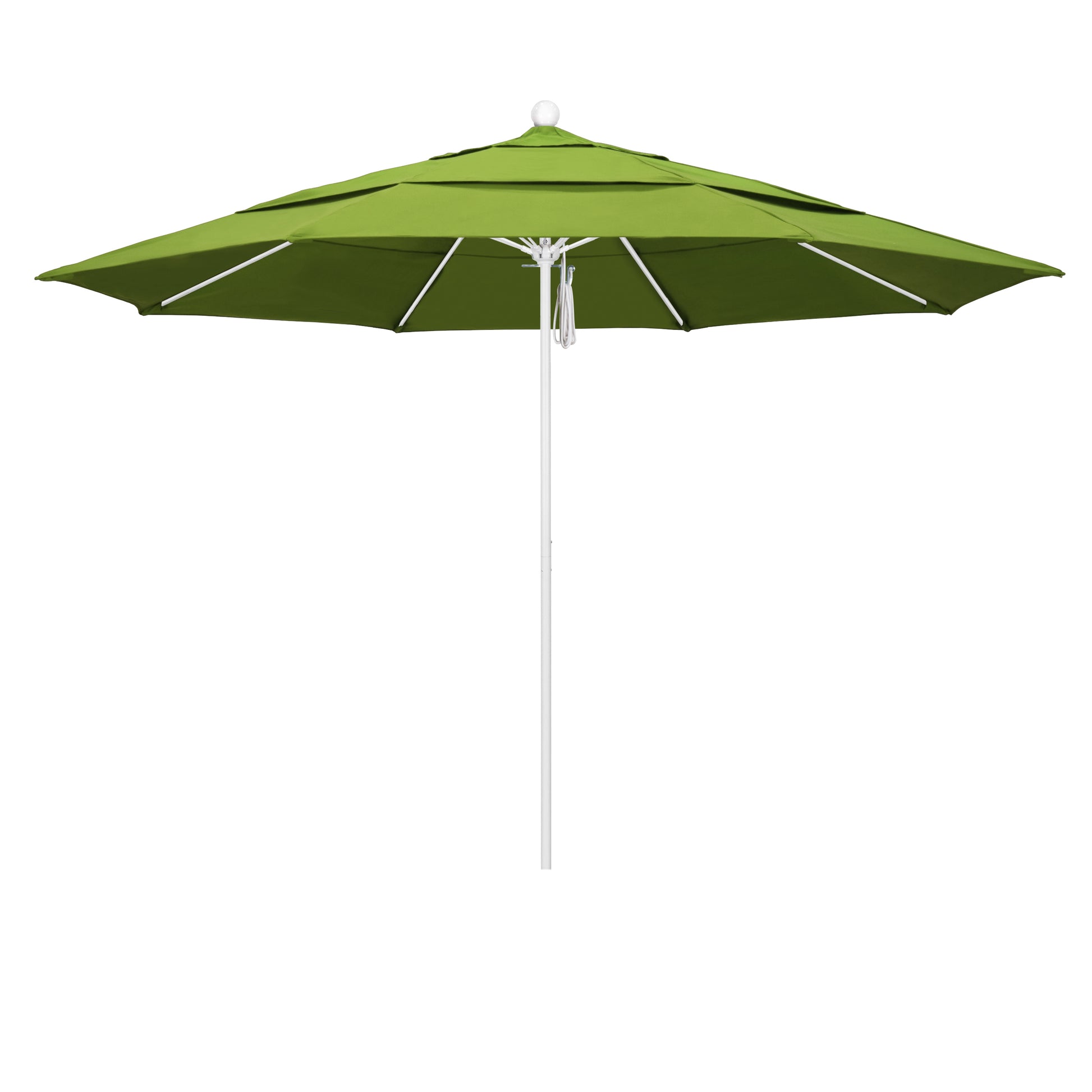 CasaFoyer 11' Commercial Grade Patio Umbrella with Aluminum Frame, Fiberglass Ribs, and Pulley Lift System - 3-Year Warranty, Superior Stability.