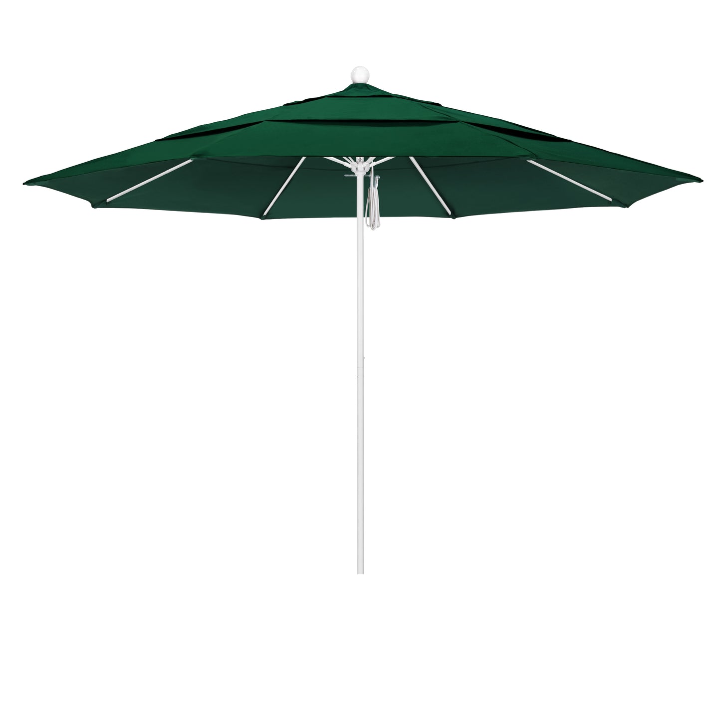 CasaFoyer 11' Commercial Grade Patio Umbrella - Heavy-Duty Construction, Aluminum Frame, Fiberglass Ribs, Pulley Lift System, 3-Year Warranty