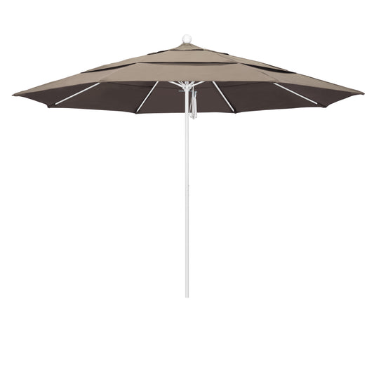 CasaFoyer 11' Commercial Grade Patio Umbrella - Durable Aluminum Frame, Fiberglass Ribs, Pulley Lift System - 3-Year Warranty - Ideal for Residential & Commercial Use
