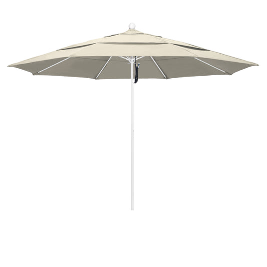 CasaFoyer 11' Commercial Grade Patio Umbrella - Heavy-Duty Construction, Aluminum Frame, Fiberglass Ribs, Pulley Lift System, 3-Year Warranty