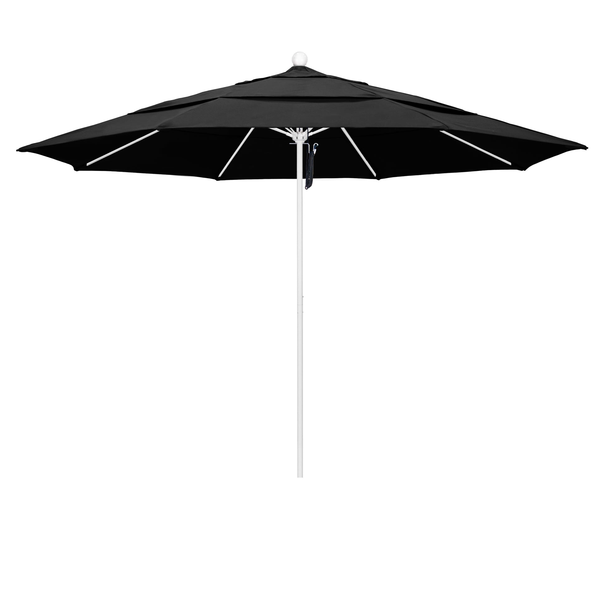 CasaFoyer 11' Heavy-Duty Commercial Patio Umbrella | Sturdy Aluminum Frame | Fiberglass Ribs | Pulley Lift System | 3-Year Warranty