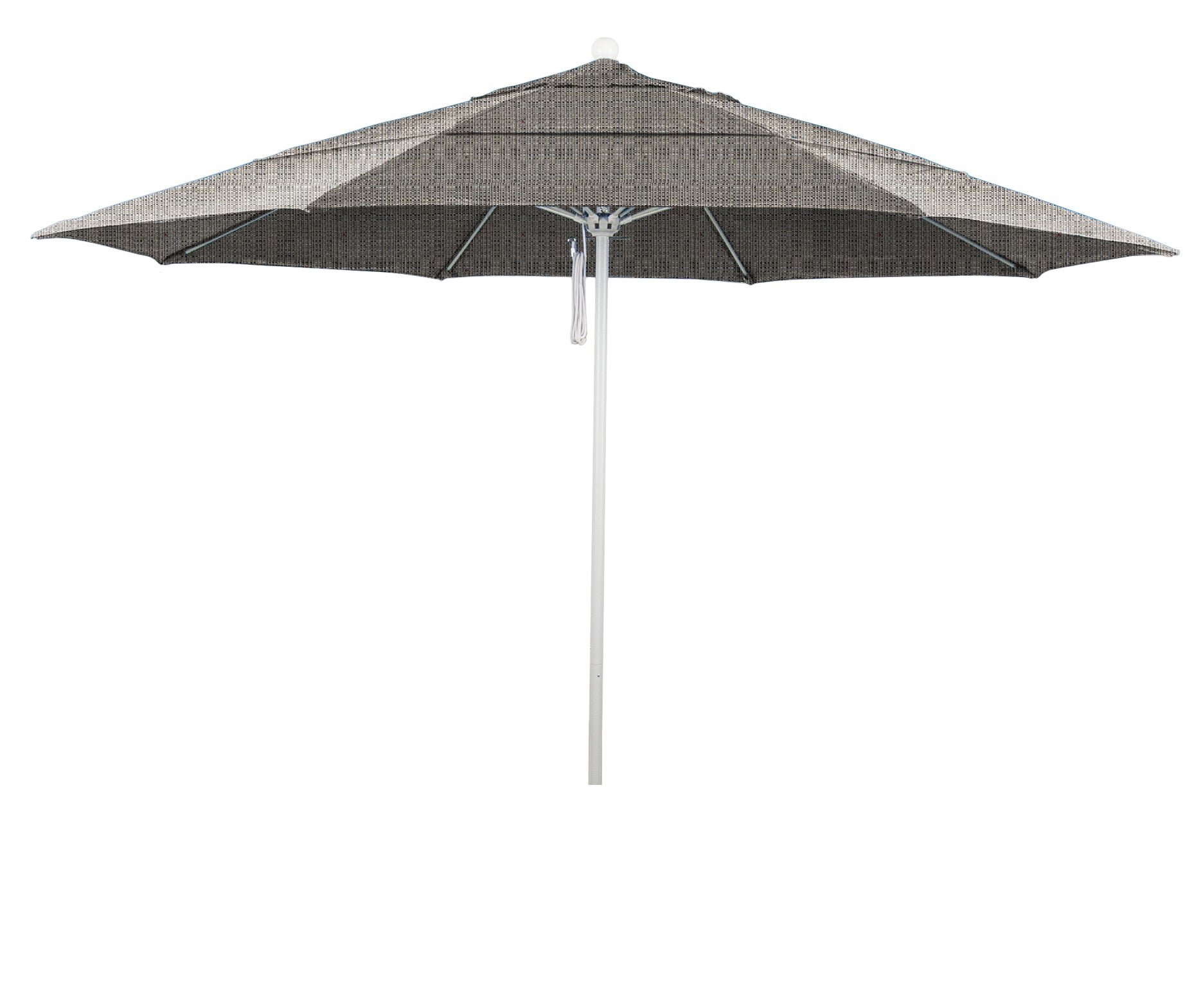 CasaFoyer 11' Commercial Grade Patio Umbrella with Heavy-Duty Construction, Aluminum Frame, Fiberglass Ribs, and Pulley Lift System - 3-Year Warranty