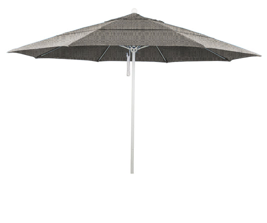 CasaFoyer 11' Commercial Grade Patio Umbrella with Heavy-Duty Construction, Aluminum Frame, Fiberglass Ribs, and Pulley Lift System - 3-Year Warranty