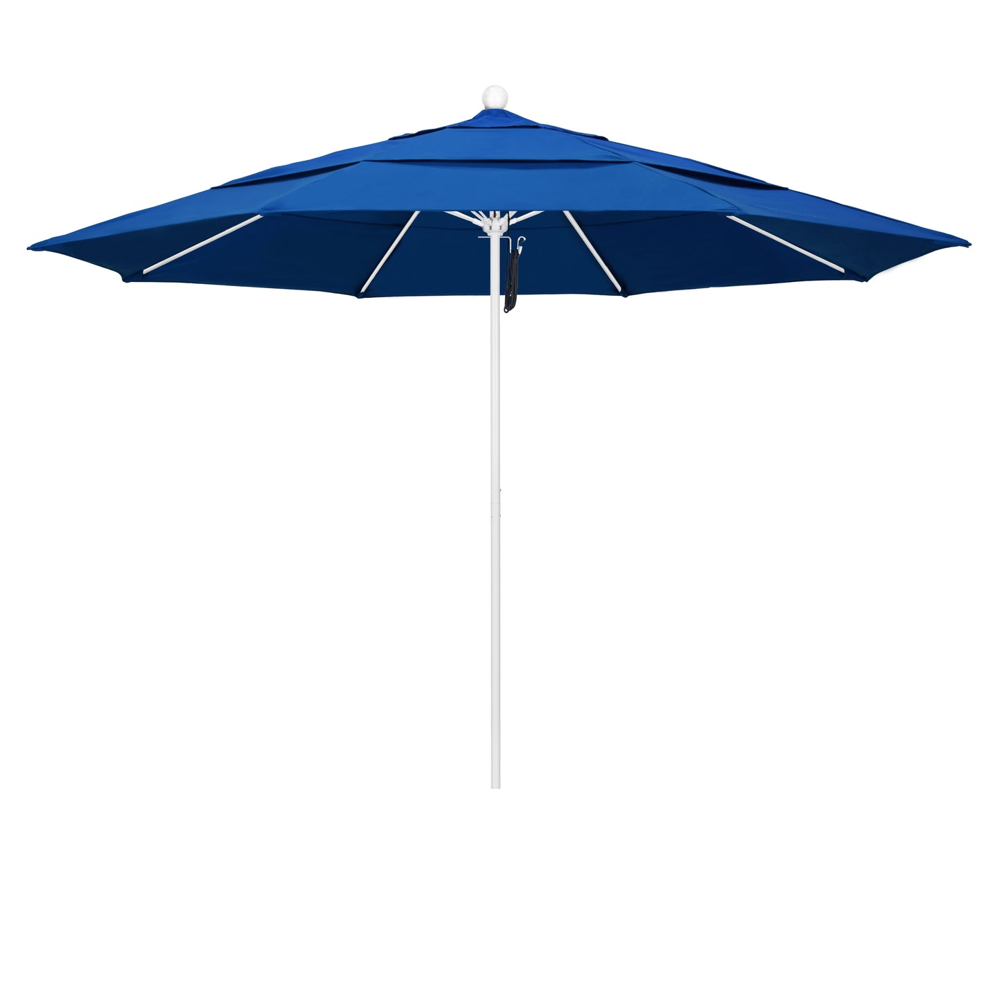 CasaFoyer 11' Commercial Grade Patio Umbrella - Heavy-Duty Construction, Aluminum Frame, Fiberglass Ribs, Pulley Lift System, 3-Year Warranty
