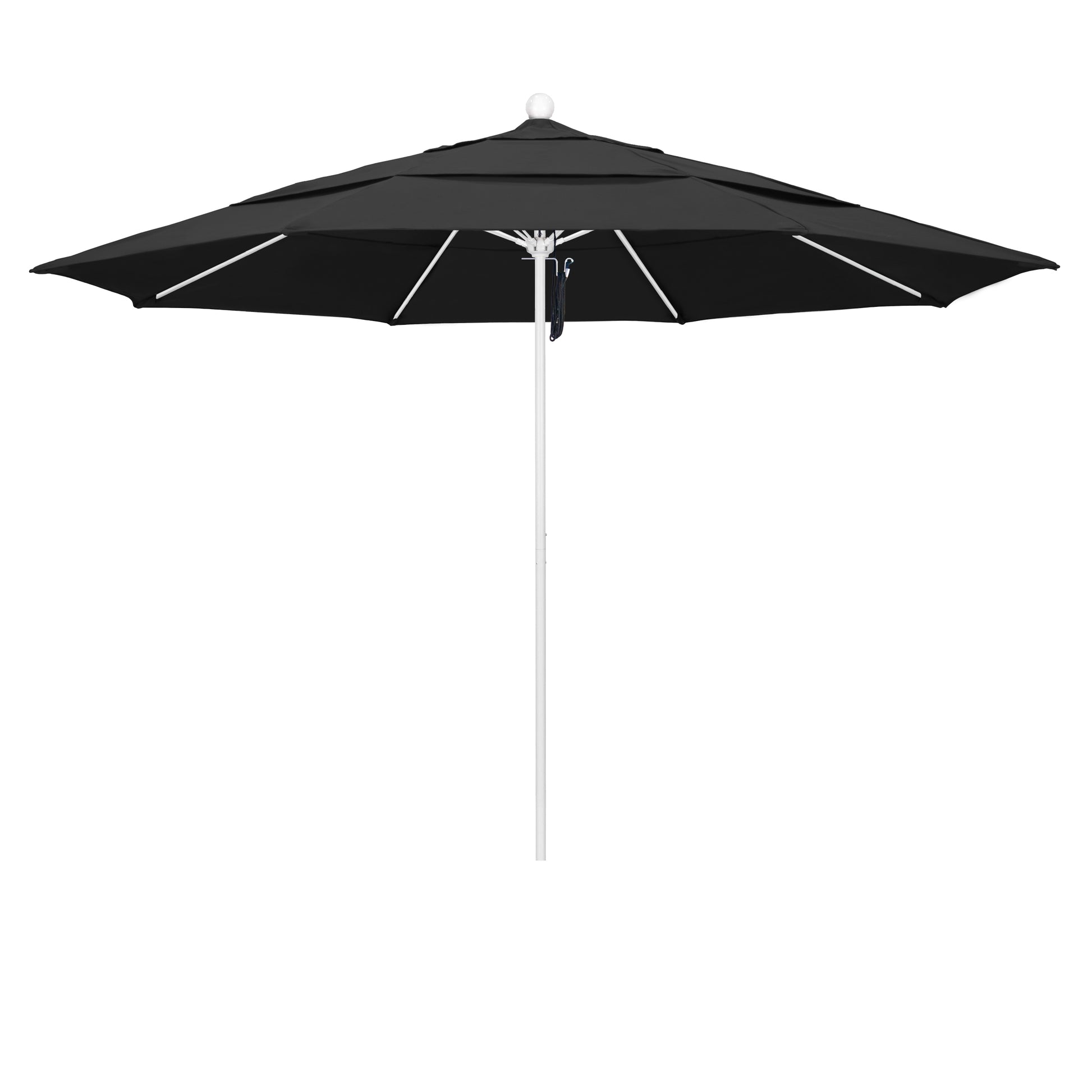 CasaFoyer 11' Commercial Grade Patio Umbrella - Heavy-Duty Construction, Aluminum Frame, Fiberglass Ribs, 3-Year Warranty, Easy Pulley Lift System