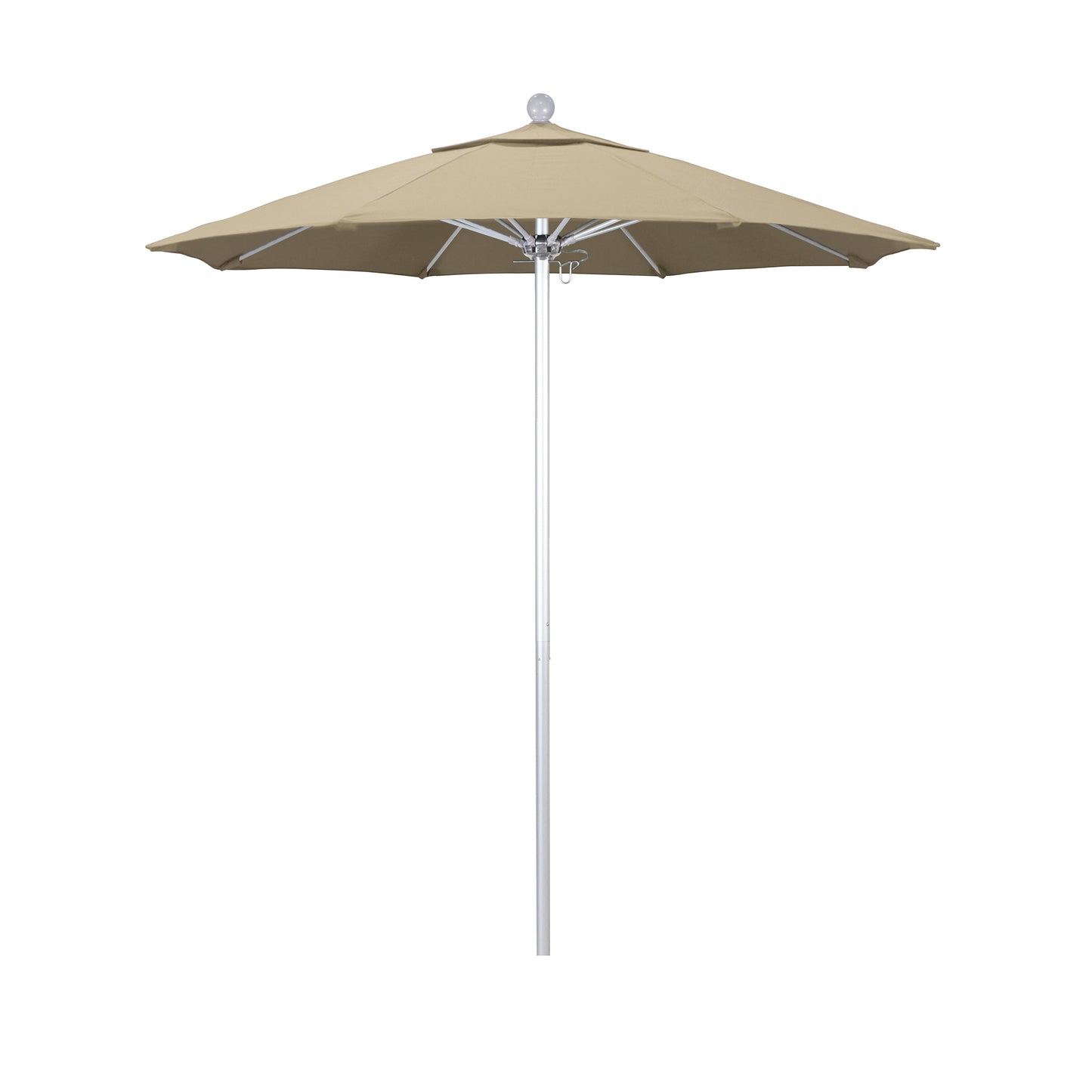 CasaFoyer 7.5' Commercial Grade Patio Umbrella | Sturdy Aluminum Frame | Fiberglass Ribs | Push Lift System | 3-Year Warranty | Ideal for Residential & Commercial Use