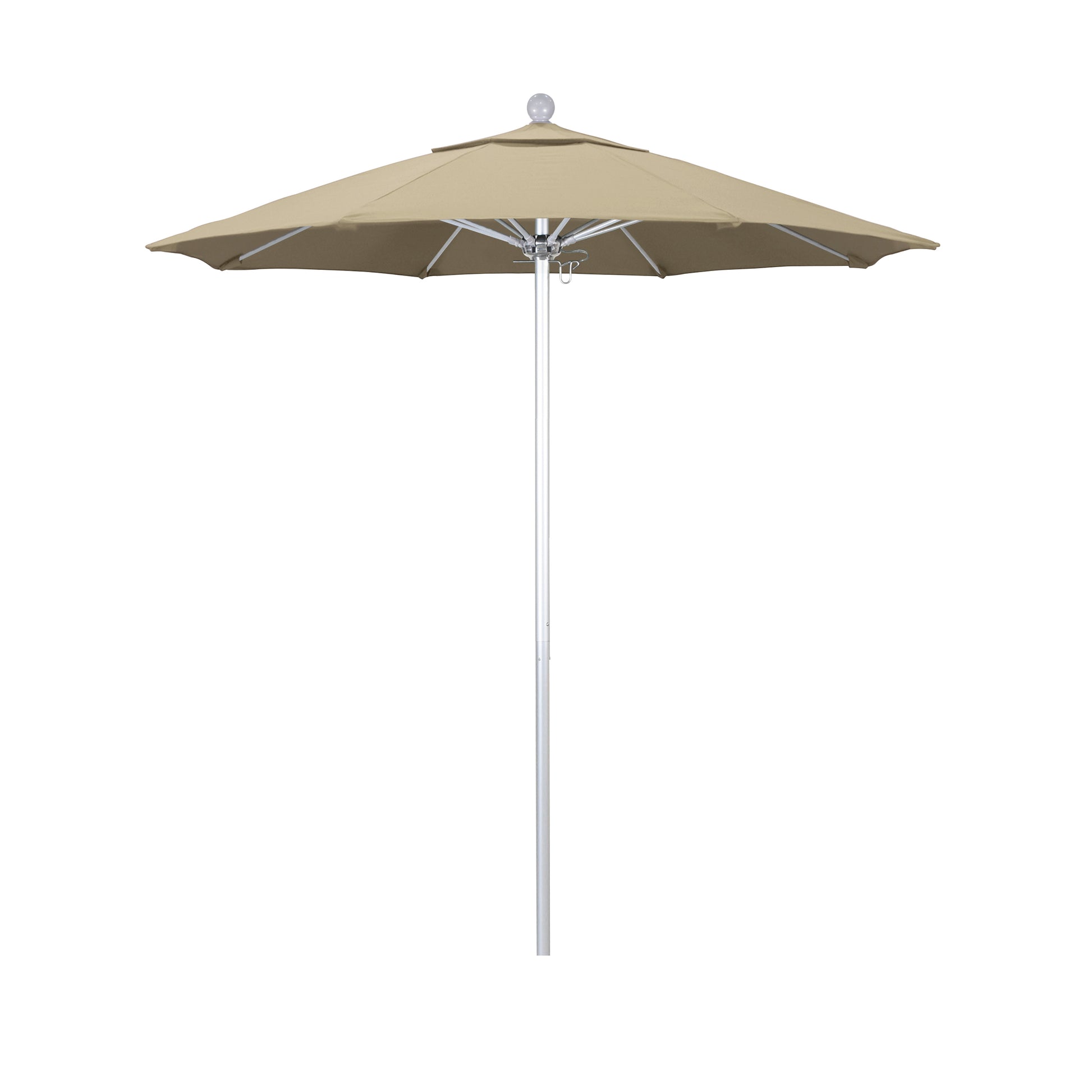 CasaFoyer 7.5' Commercial Grade Patio Umbrella | Sturdy Aluminum Frame | Fiberglass Ribs | Push Lift System | 3-Year Warranty | Ideal for Residential & Commercial Use