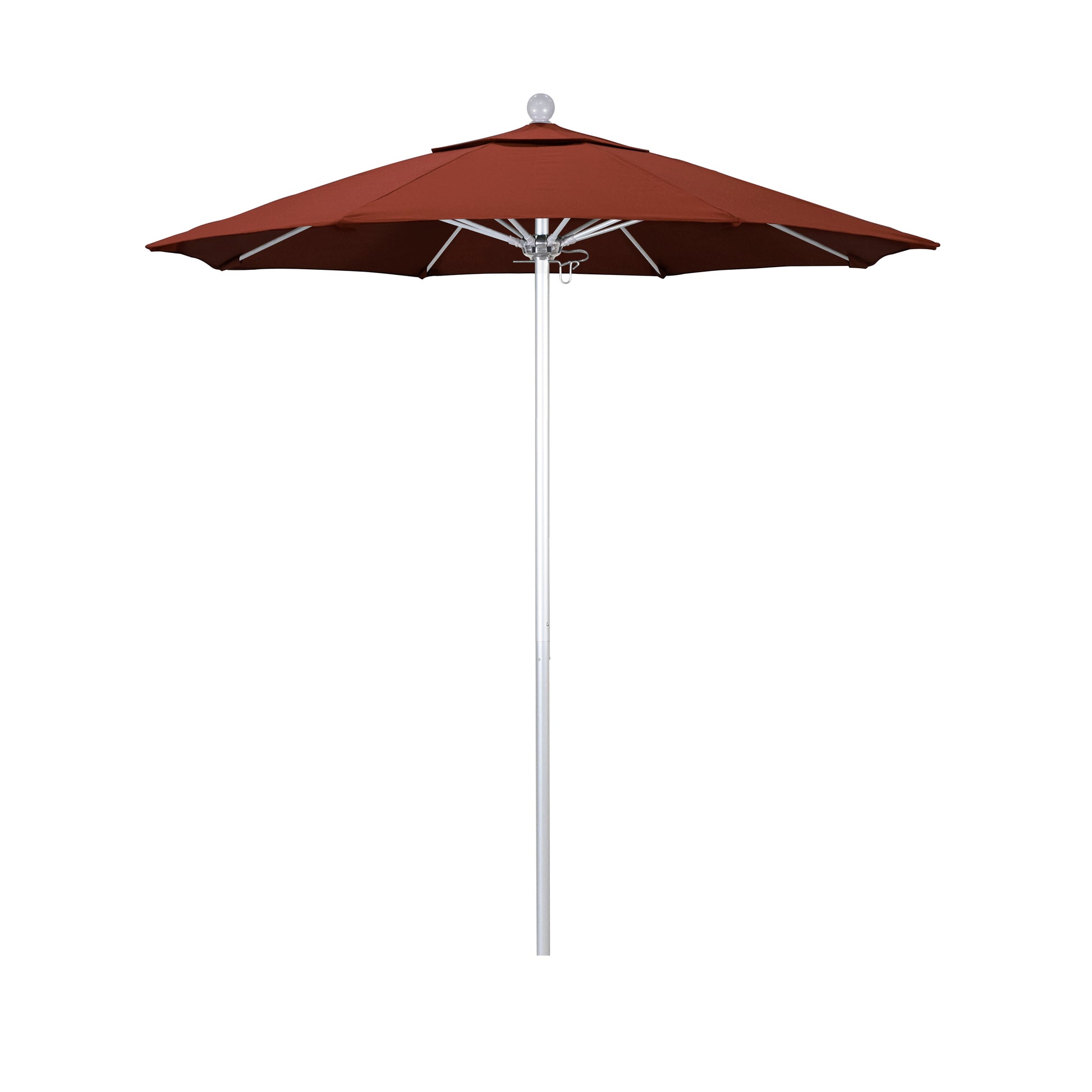 CasaFoyer 7.5' Commercial Grade Patio Umbrella | Sturdy Aluminum Frame | Fiberglass Ribs | Push Lift System | 3-Year Warranty | Ideal for Residential & Commercial Use
