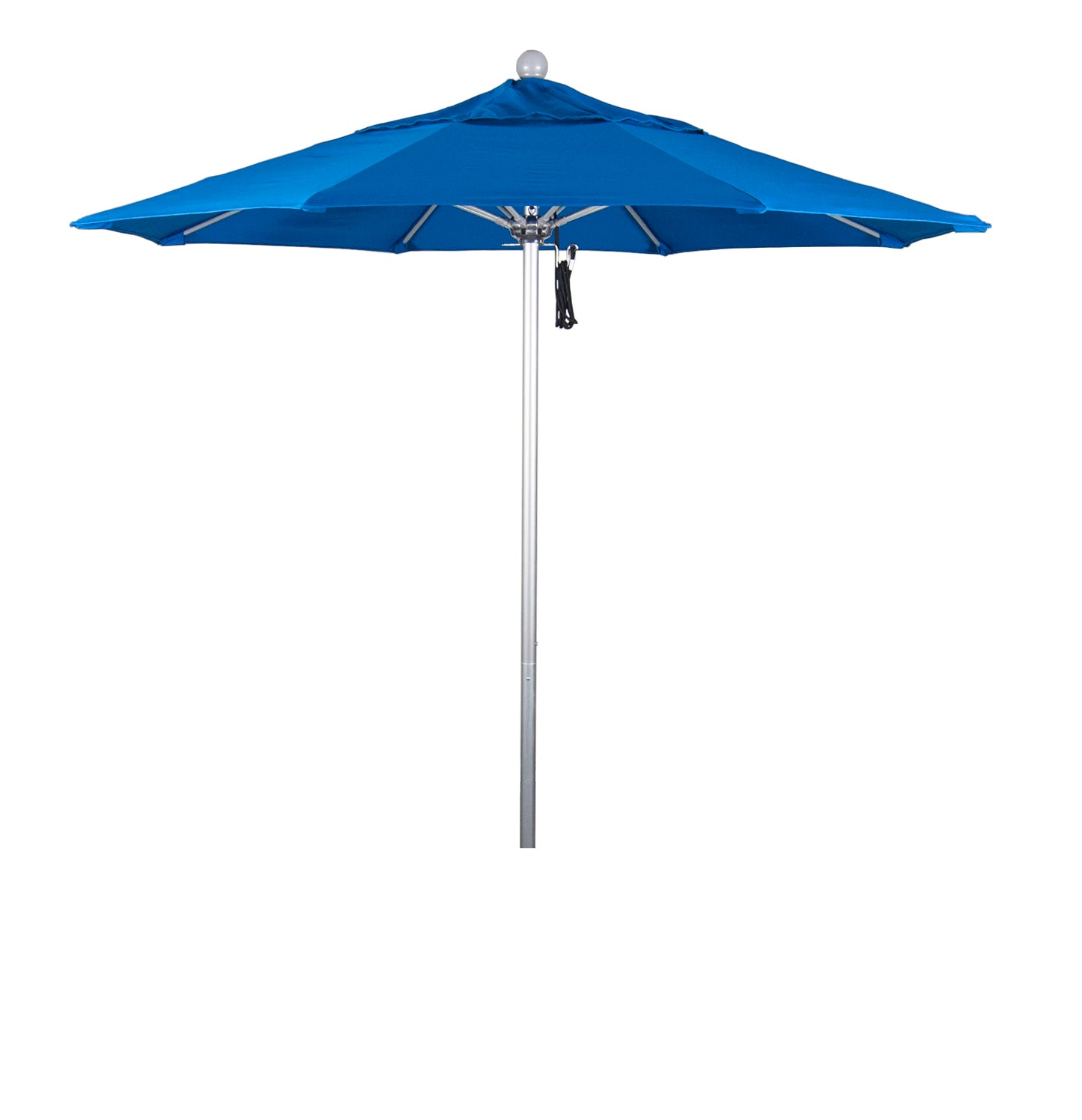 CasaFoyer 7.5' Commercial Grade Patio Umbrella | Durable Aluminum Frame | Fiberglass Ribs | Push Lift System | 3-Year Warranty | Royal Blue Fabric