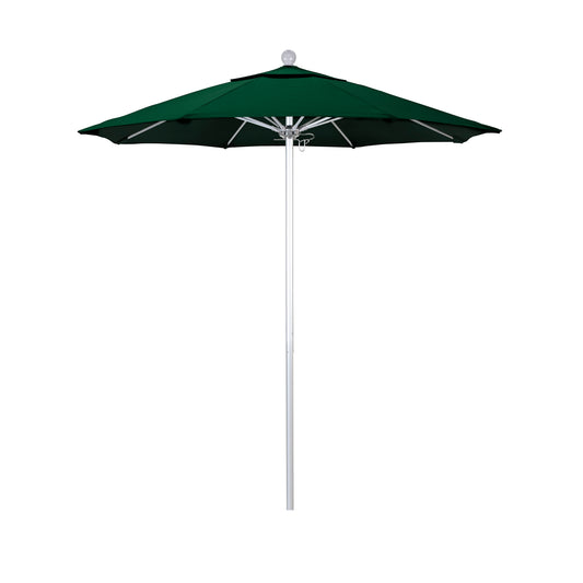 CasaFoyer 7.5' Commercial Grade Patio Umbrella | Sturdy Aluminum Frame | Fiberglass Ribs | Push Lift System | 3-Year Warranty | Hunter Green Fabric