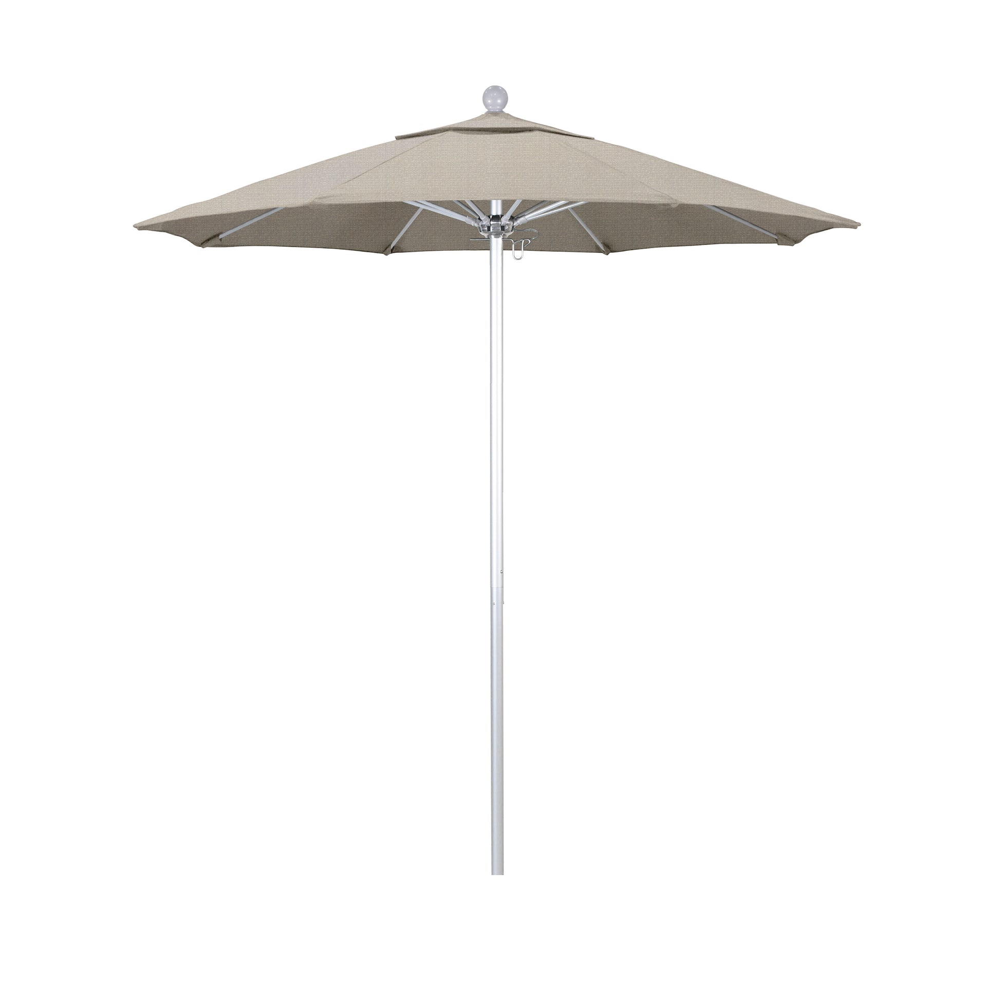 CasaFoyer 7.5' Commercial Grade Patio Umbrella | Sturdy Aluminum Frame | Fiberglass Ribs | Push Lift System | 3-Year Warranty