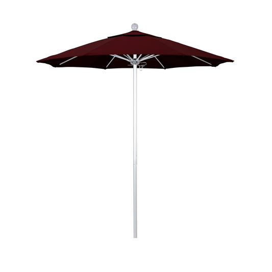 CasaFoyer 7.5' Commercial Grade Umbrella | Durable & Sturdy | Aluminum Frame | Fiberglass Ribs | Push Lift System | 3-Year Warranty | Pacifica Burgundy Fabric