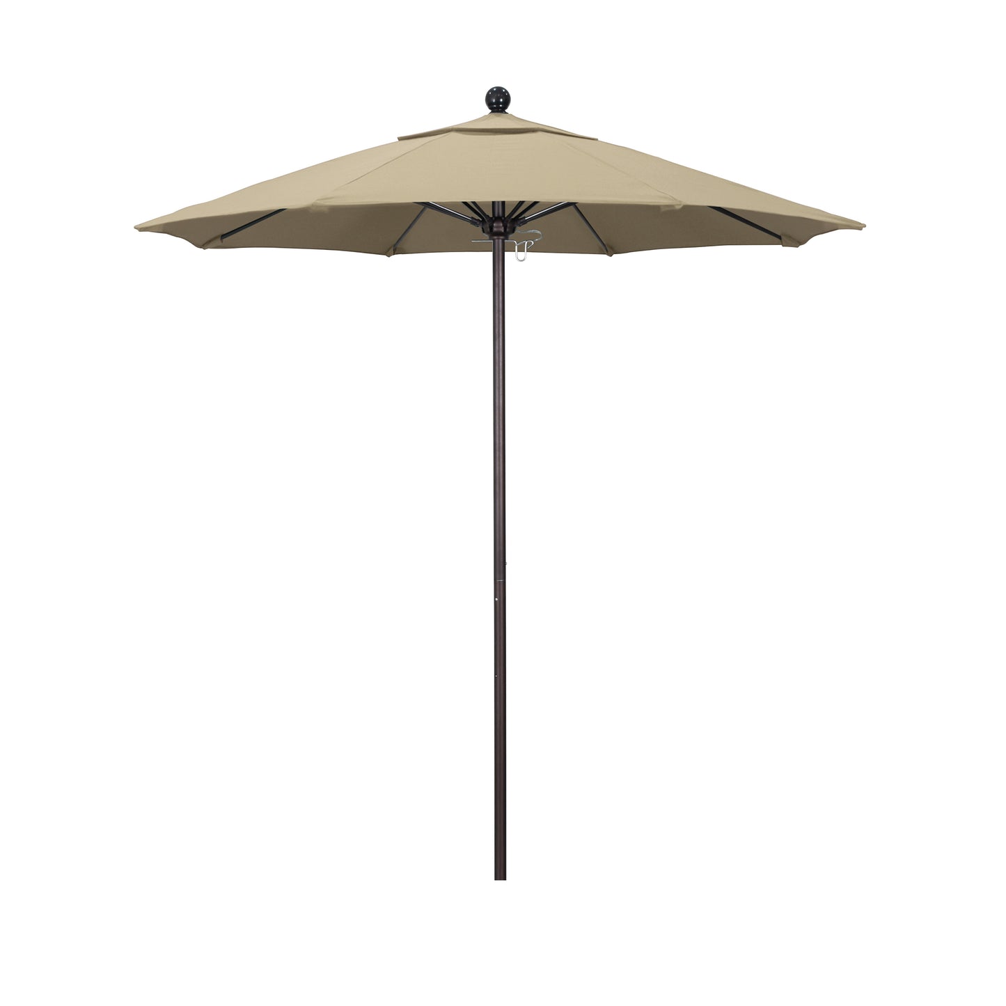 CasaFoyer 7.5' Commercial Grade Patio Umbrella | Sturdy Aluminum Frame | Fiberglass Ribs | Push Lift System | 3-Year Warranty | Ideal for Residential & Commercial Use