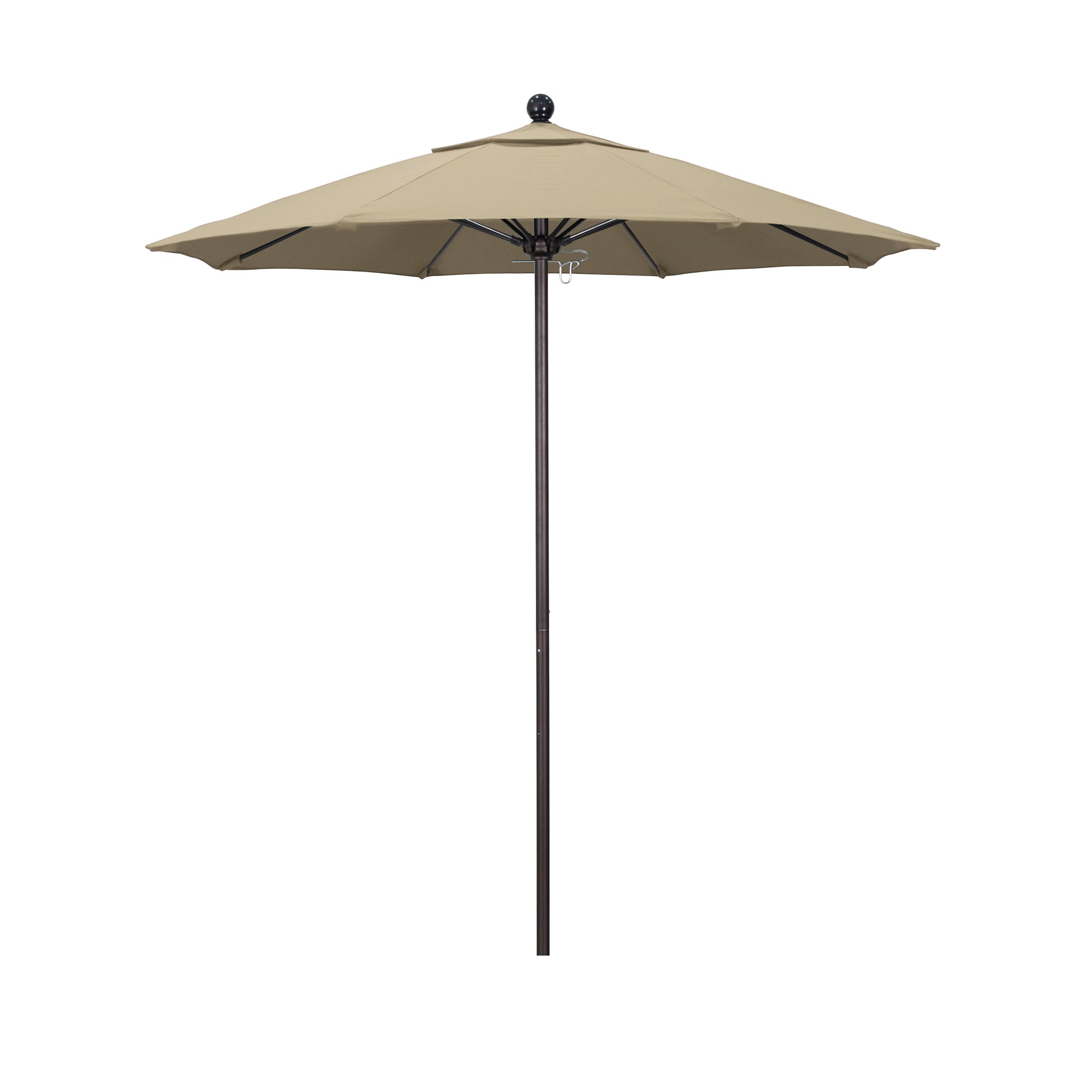 CasaFoyer 7.5' Commercial Grade Patio Umbrella | Sturdy Aluminum Frame | Fiberglass Ribs | Push Lift System | 3-Year Warranty | Ideal for Residential & Commercial Use