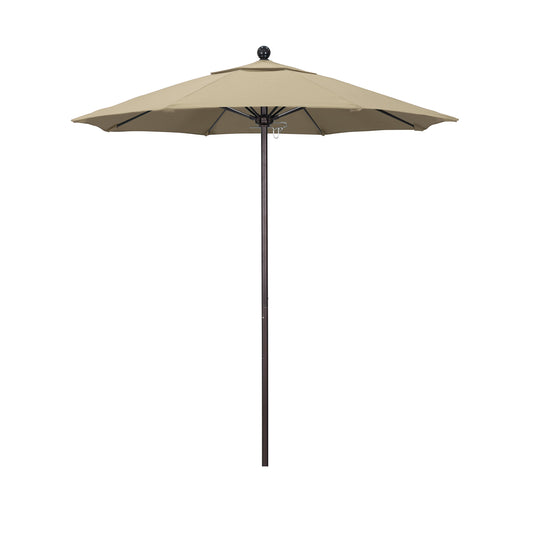 CasaFoyer 7.5' Commercial Grade Patio Umbrella | Sturdy Aluminum Frame | Fiberglass Ribs | Push Lift System | 3-Year Warranty | Ideal for Residential & Commercial Use