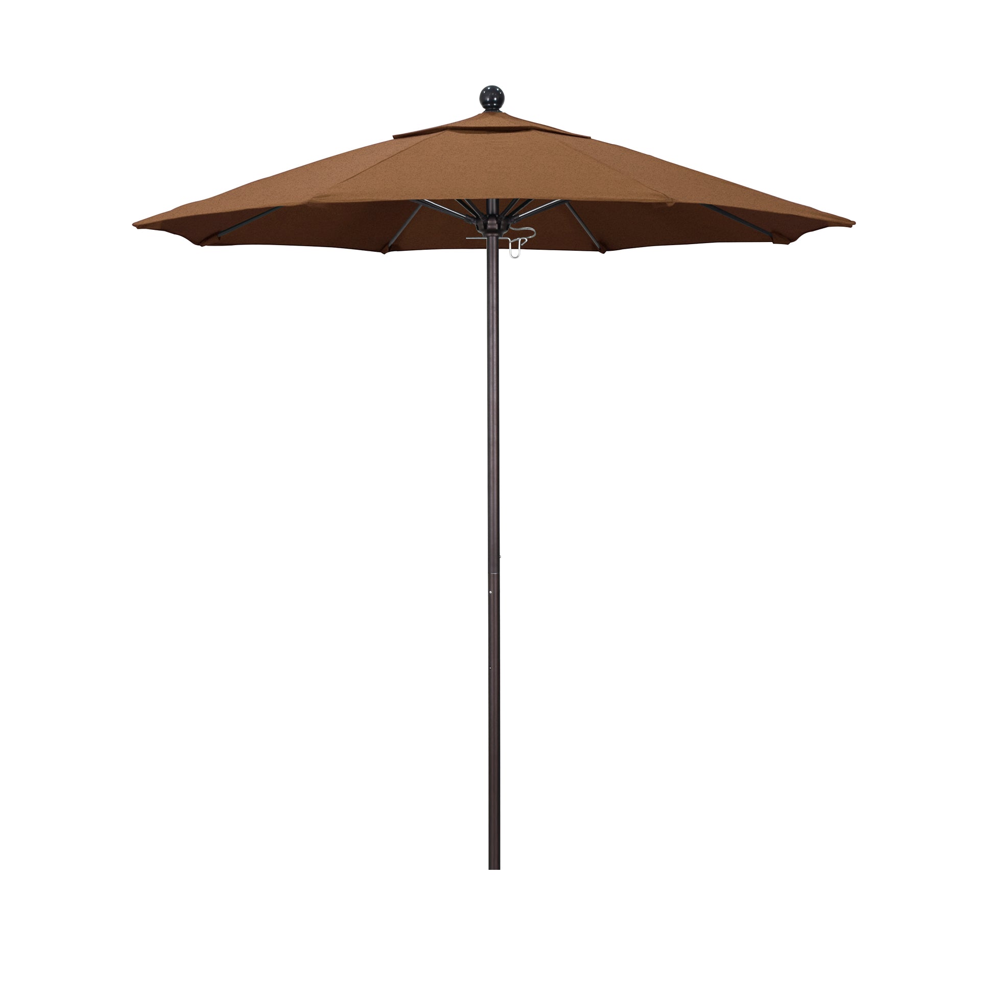 CasaFoyer 7.5' Commercial Grade Patio Umbrella with Aluminum Frame and Fiberglass Ribs - Durable and Reliable with Push Lift System - 3-Year Warranty