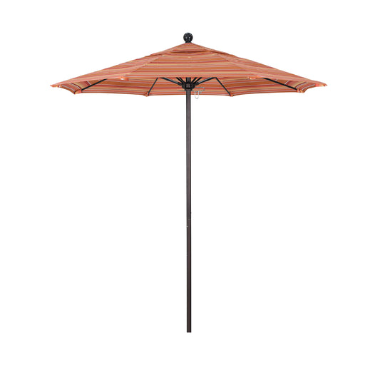 CasaFoyer 7.5' Commercial Grade Umbrella with Aluminum Frame and Fiberglass Ribs - Durable and User-Friendly with Push Lift System - 3-Year Warranty