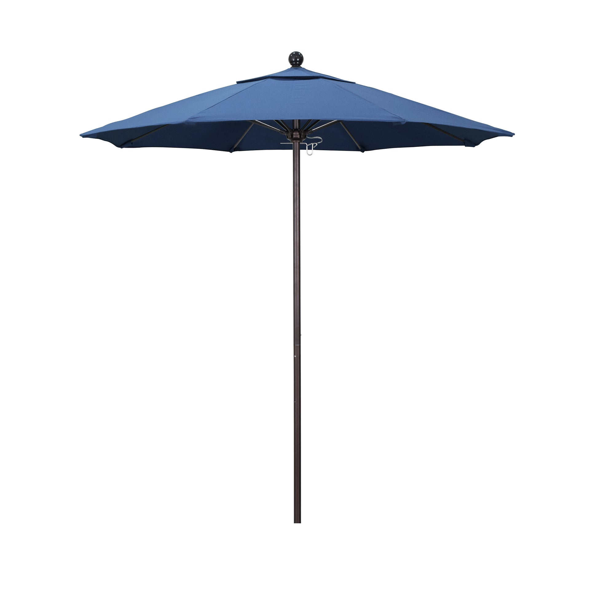 CasaFoyer 7.5' Commercial Grade Patio Umbrella | Sturdy Aluminum Frame | Fiberglass Ribs | Push Lift System | 3-Year Warranty | Pacifica Capri Fabric