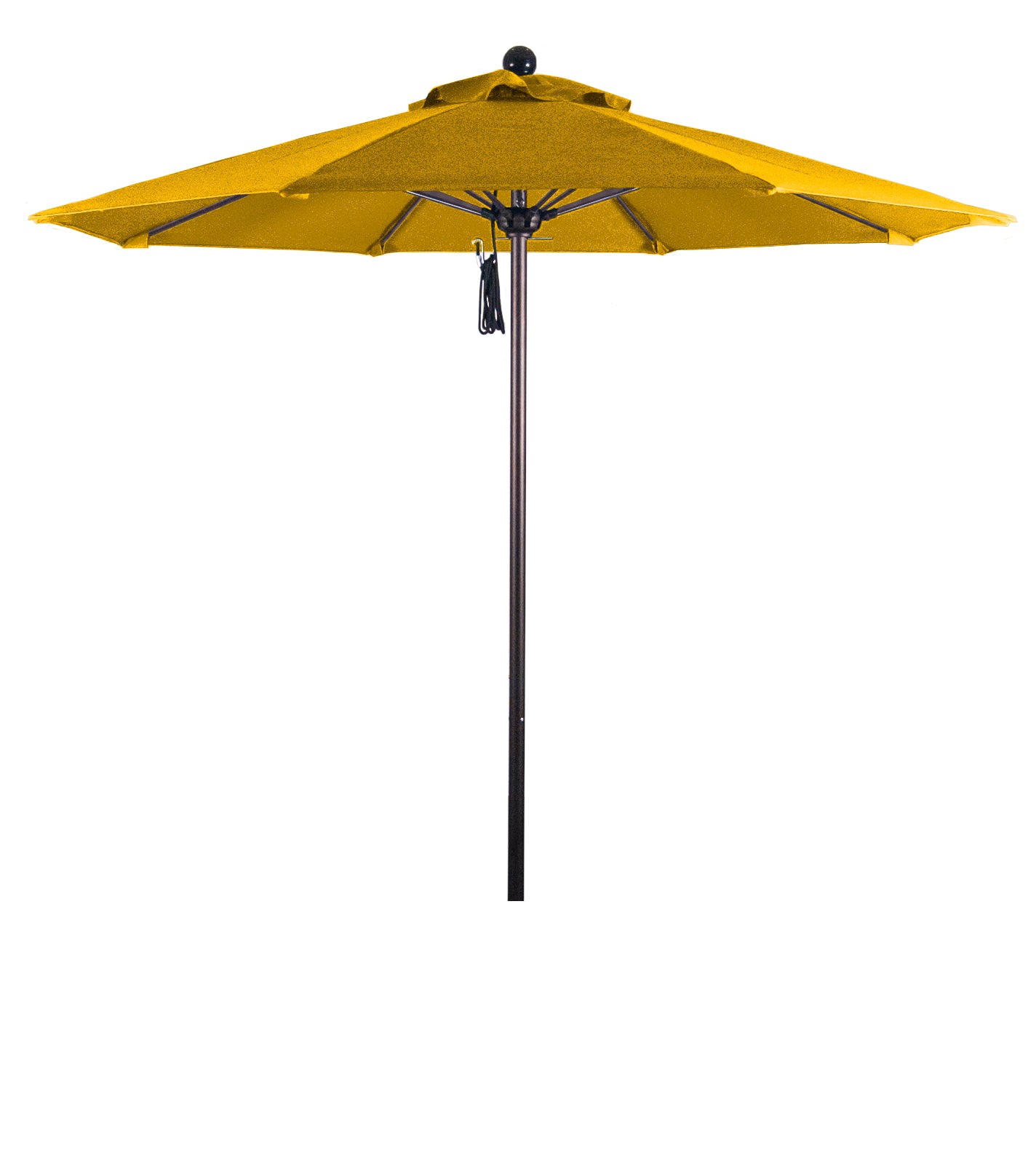 CasaFoyer 7.5' Commercial Grade Patio Umbrella | Sturdy Aluminum Frame | Fiberglass Ribs | Push Lift System | 3-Year Warranty | Pacifica Yellow Fabric