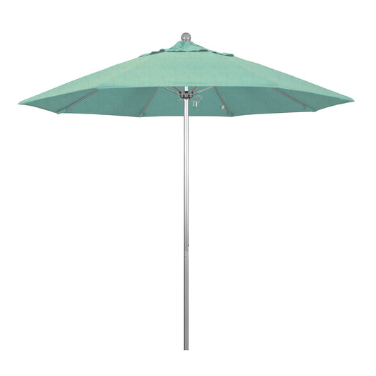 CasaFoyer 9' Commercial Grade Patio Umbrella | Sturdy Aluminum Frame | Fiberglass Ribs | Push Lift System | 3-Year Warranty | Sunbrella Fabric