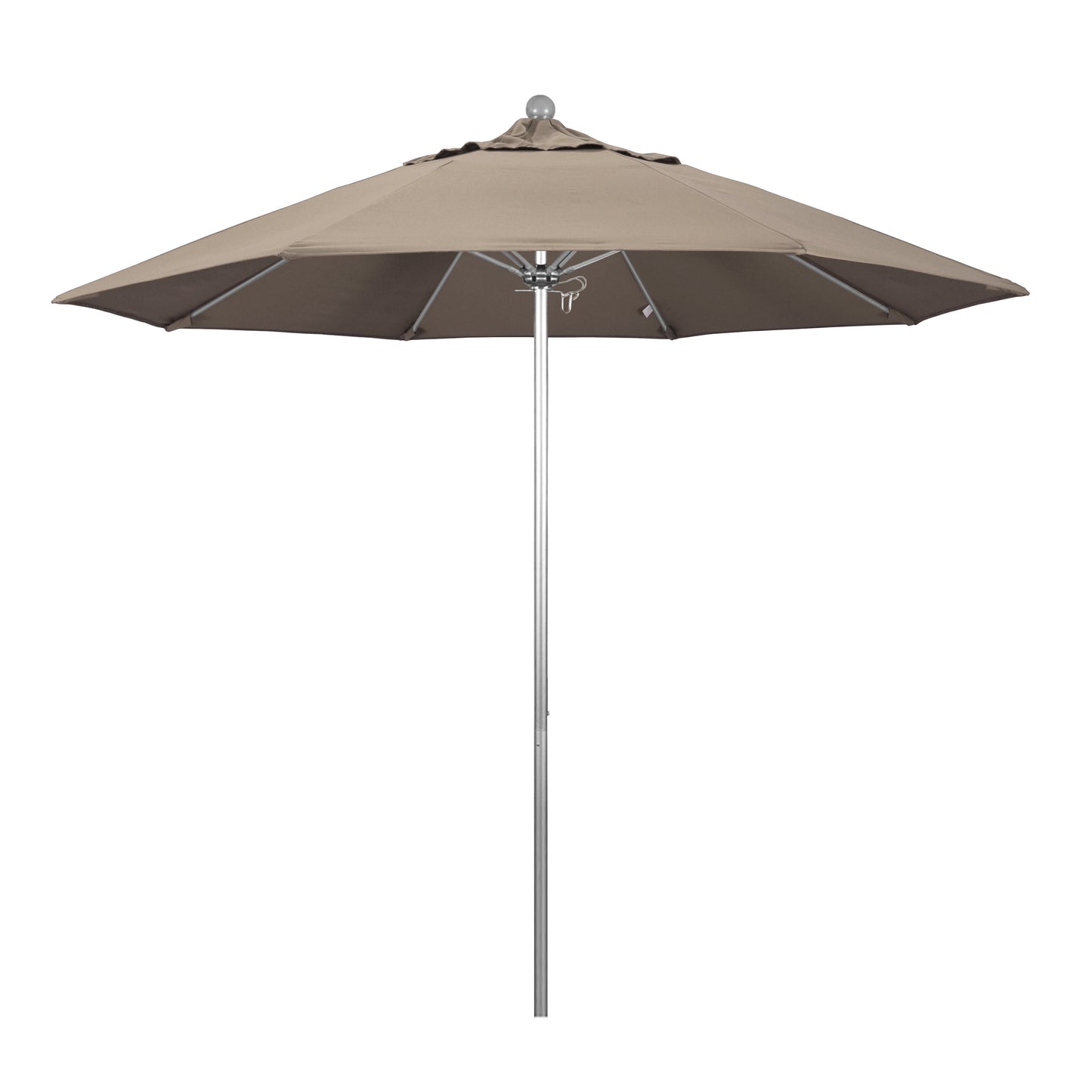 CasaFoyer 9' Commercial Grade Patio Umbrella with Durable Aluminum Frame, Fiberglass Ribs, and Push Lift System - 3-Year Warranty, Sunbrella Fabric