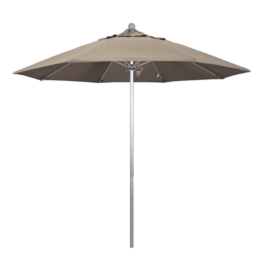 CasaFoyer 9' Commercial Grade Patio Umbrella with Durable Aluminum Frame, Fiberglass Ribs, and Push Lift System - 3-Year Warranty, Sunbrella Fabric