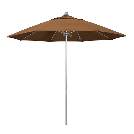 CasaFoyer 9' Commercial Grade Patio Umbrella with Durable Aluminum Frame and Fiberglass Ribs - Push Lift System - 3-Year Warranty - Ideal for Residential and Commercial Use