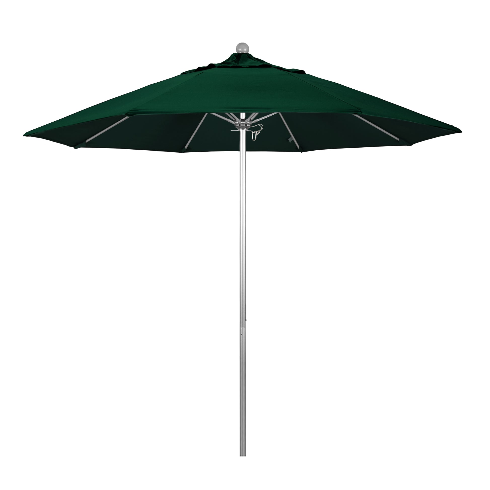 CasaFoyer California Umbrella 9ft Heavy-Duty Commercial Grade Patio Umbrella | Aluminum Frame | Fiberglass Ribs | Push Lift System | Hunter Green Fabric