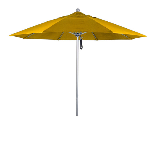 CasaFoyer California Umbrella 9ft Heavy Duty Commercial Grade Patio Umbrella - Durable Aluminum Frame, Fiberglass Ribs, Push Lift System - 3-Year Warranty