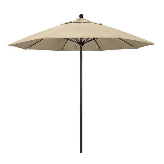 CasaFoyer California Umbrella 9ft Commercial Grade Patio Umbrella | Sturdy Aluminum Frame | Fiberglass Ribs | Push Lift System | 3-Year Warranty