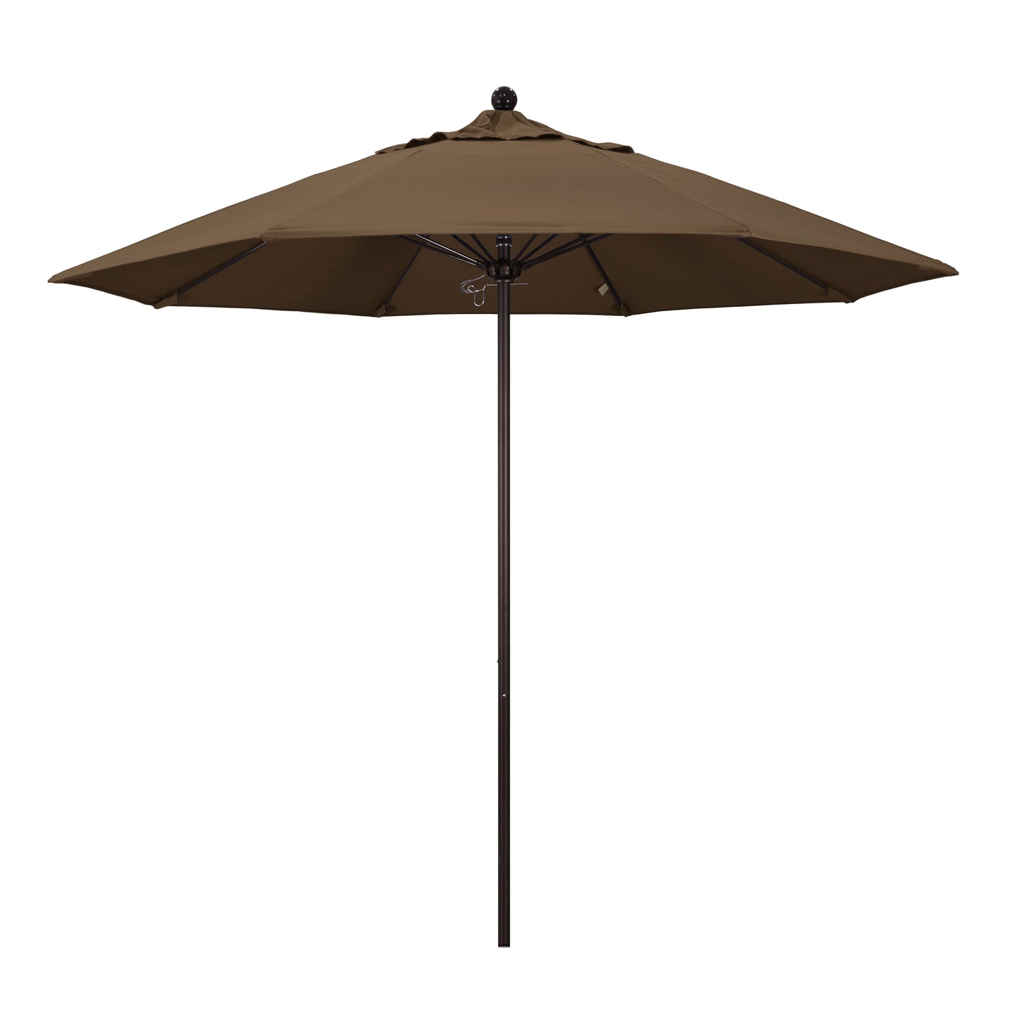 CasaFoyer California Umbrella 9ft Heavy-Duty Commercial-Grade Umbrella | Aluminum Frame | Fiberglass Ribs | Push Lift System | 3-Year Warranty