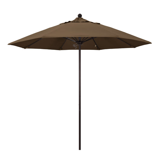 CasaFoyer California Umbrella 9ft Heavy-Duty Commercial-Grade Umbrella | Aluminum Frame | Fiberglass Ribs | Push Lift System | 3-Year Warranty