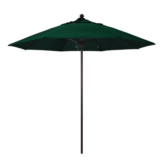 CasaFoyer California Umbrella 9ft Heavy Duty Commercial Grade Umbrella - Aluminum Frame, Fiberglass Ribs, Push Lift System - 3-Year Warranty