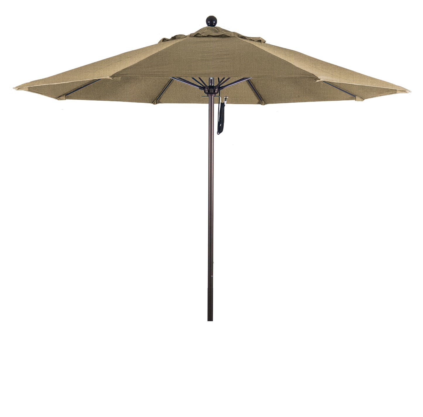 CasaFoyer 9' Commercial Grade Patio Umbrella with Sturdy Aluminum Frame, Fiberglass Ribs, and Push Lift System - Durable and Stable for Residential and Commercial Use