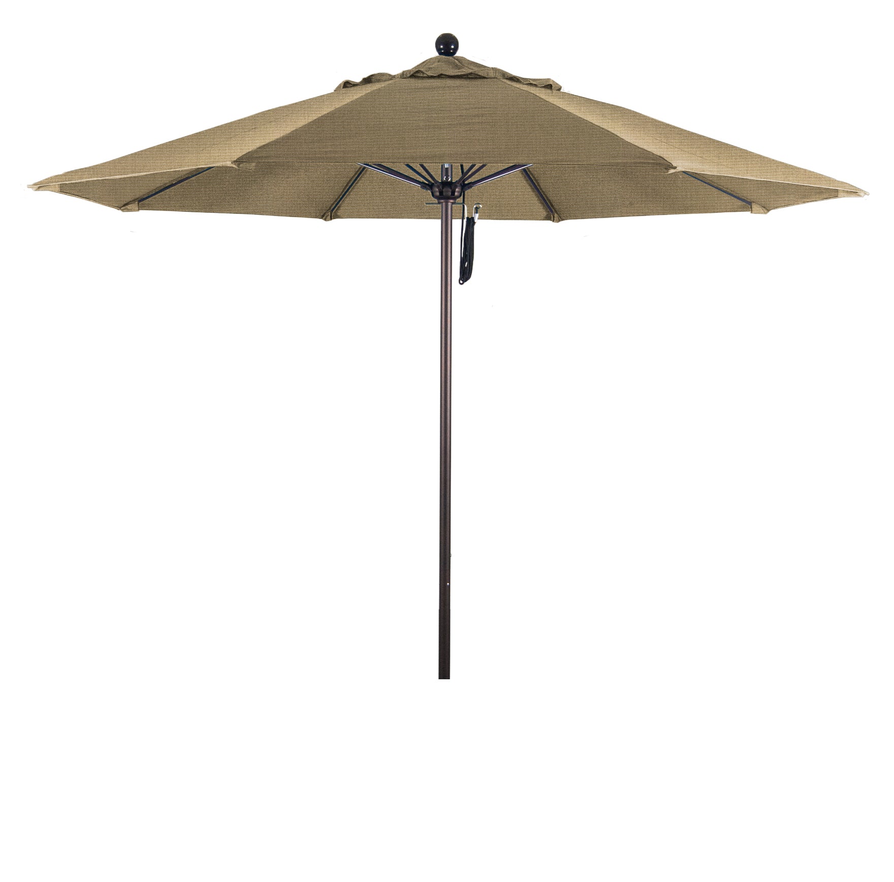 CasaFoyer 9' Commercial Grade Patio Umbrella with Sturdy Aluminum Frame, Fiberglass Ribs, and Push Lift System - Durable and Stable for Residential and Commercial Use