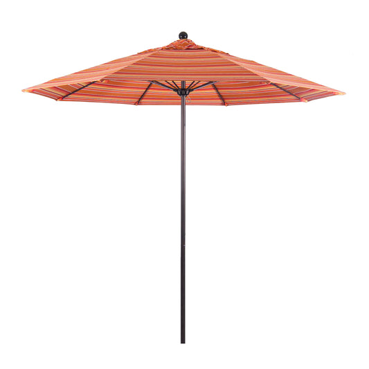 CasaFoyer 9' Commercial Grade Patio Umbrella with Aluminum Frame and Fiberglass Ribs - Durable and Easy to Use - 3-Year Warranty