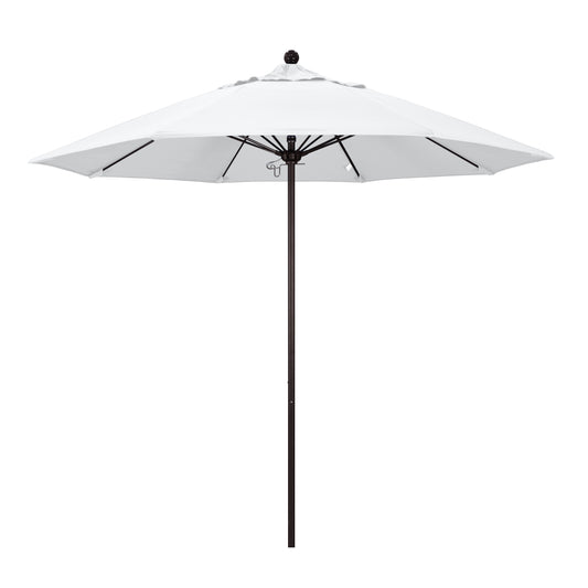 CasaFoyer 9ft Commercial Grade Patio Umbrella | Sturdy Aluminum Frame | Fiberglass Ribs | Push Lift System | 3-Year Warranty | Ideal for Residential & Commercial Use