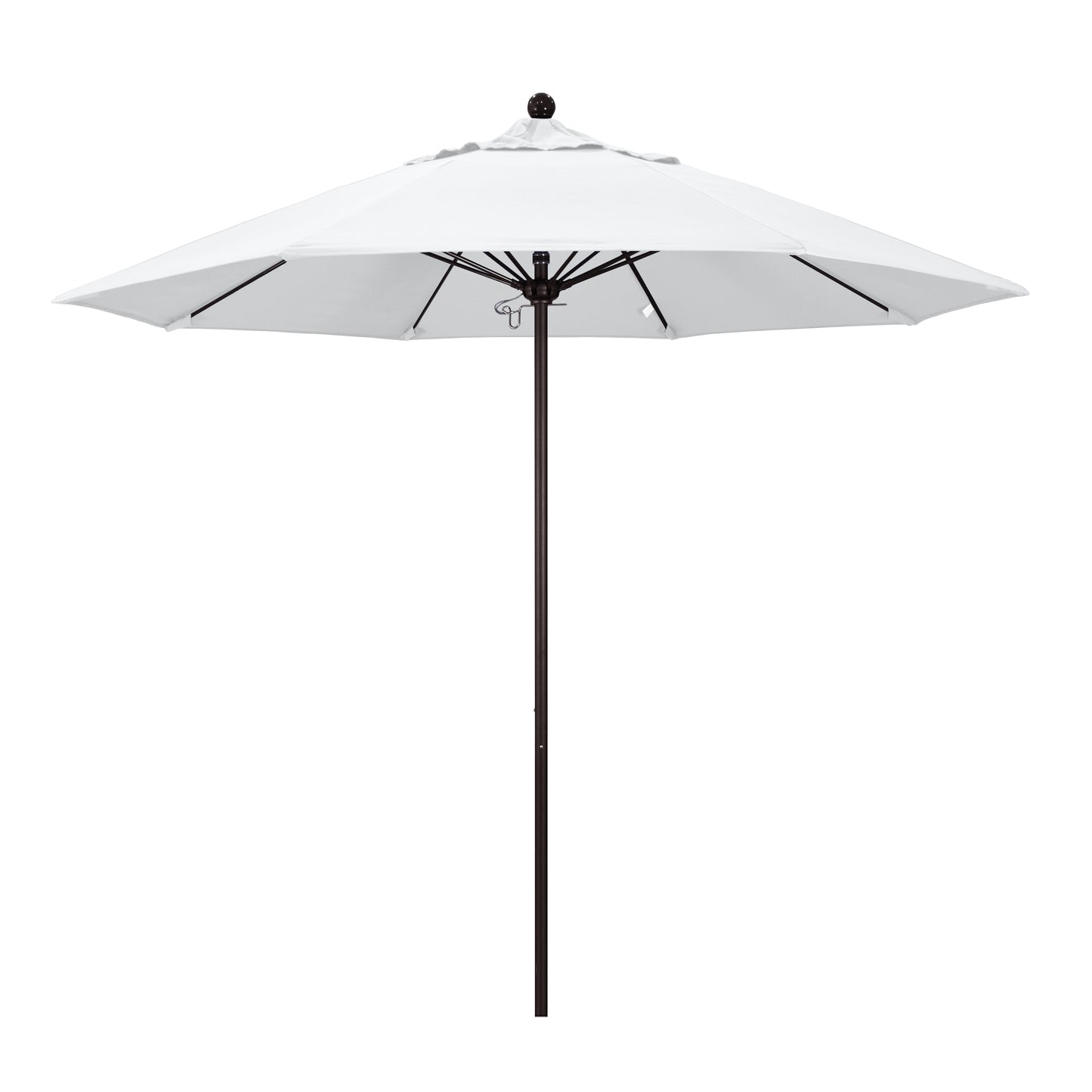 CasaFoyer 9' Commercial Grade Patio Umbrella with Aluminum Frame, Fiberglass Ribs, and Push Lift System - Durable and Reliable for Residential and Commercial Use