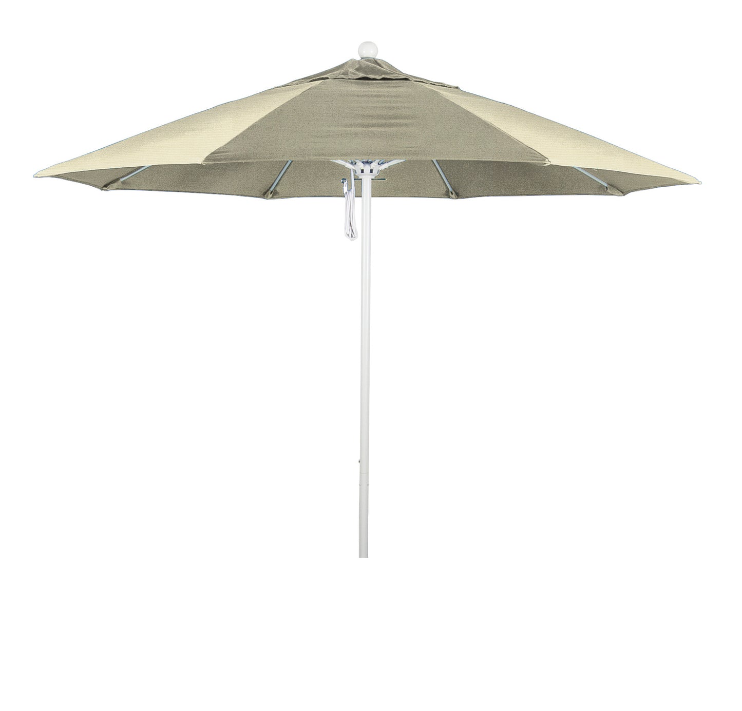 CasaFoyer California Umbrella 9ft Heavy Duty Commercial Grade Patio Umbrella - Aluminum Frame, Fiberglass Ribs, Push Lift System, 3-Year Warranty