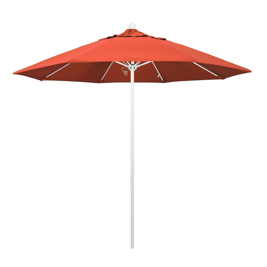 CasaFoyer 9' Heavy-Duty Commercial Patio Umbrella | Aluminum Frame | Fiberglass Ribs | Push Lift | 3-Year Warranty | Olefin Sunset Fabric